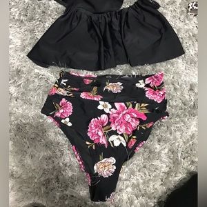 Floral bathing suit